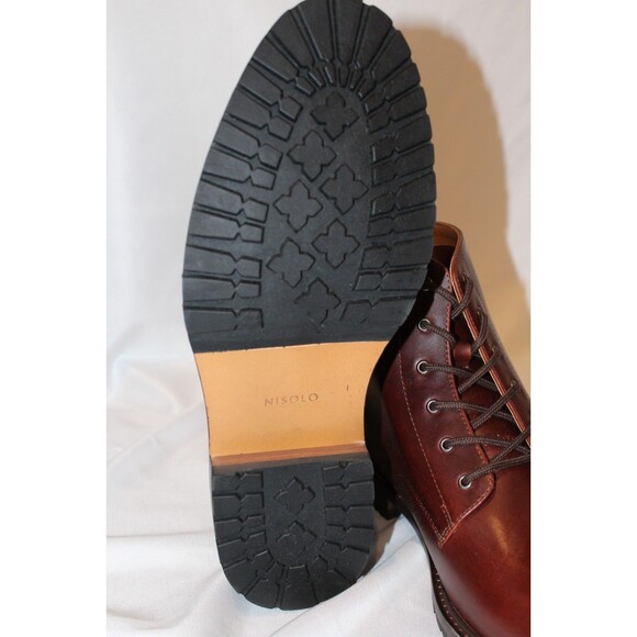 NISOLO MEN'S ALL WEATHER SUEDE BOOTS TERRACOTA BROWN SZ 9 $280 NIB RARE! - Picture 7 of 7